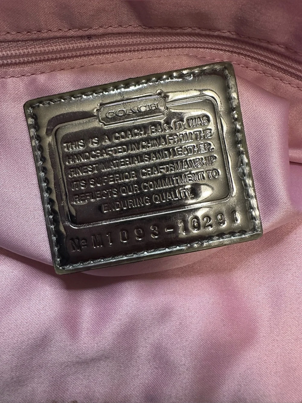Coach Poppy Signature Glam Tote